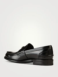 Brushed Leather Loafers