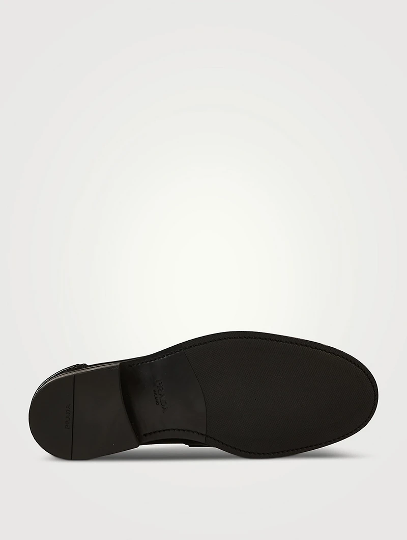 Brushed Leather Loafers