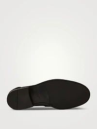 Brushed Leather Loafers