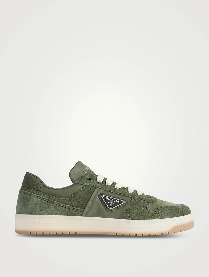 Downtown Re-Nylon And Suede Sneakers