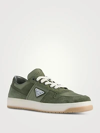 Downtown Re-Nylon And Suede Sneakers