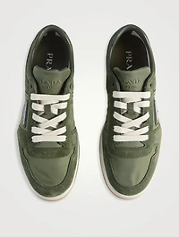 Downtown Re-Nylon And Suede Sneakers