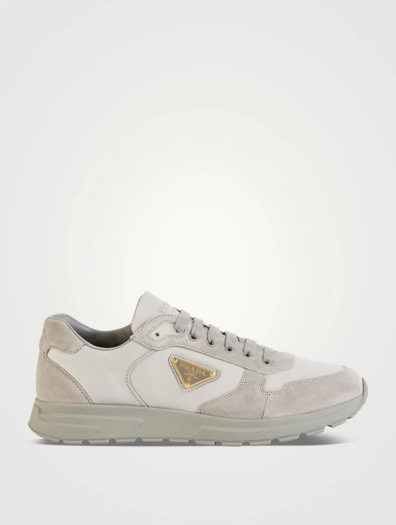 Prax 2.0 Re-Nylon and Suede Sneakers