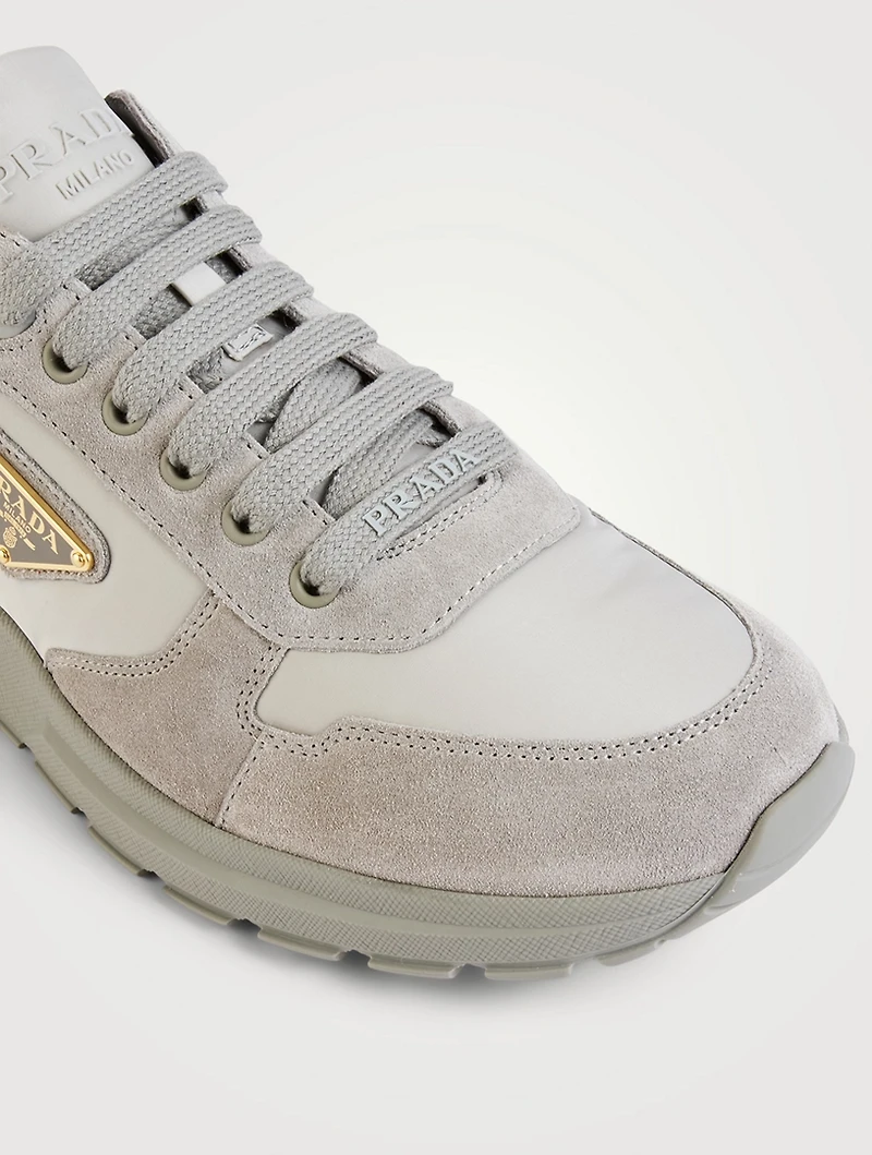 Prax 2.0 Re-Nylon and Suede Sneakers