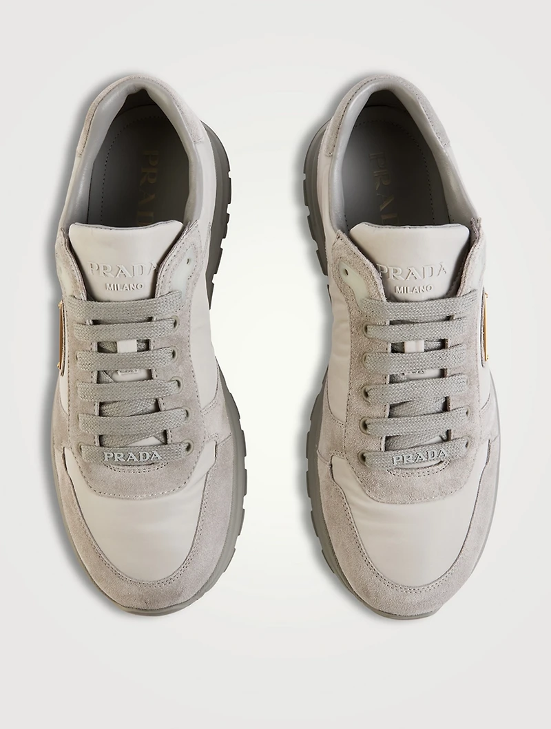 Prax 2.0 Re-Nylon and Suede Sneakers