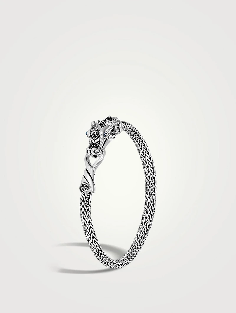 Naga 5mm Bracelet With Black Sapphire