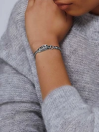Naga 5mm Bracelet With Black Sapphire