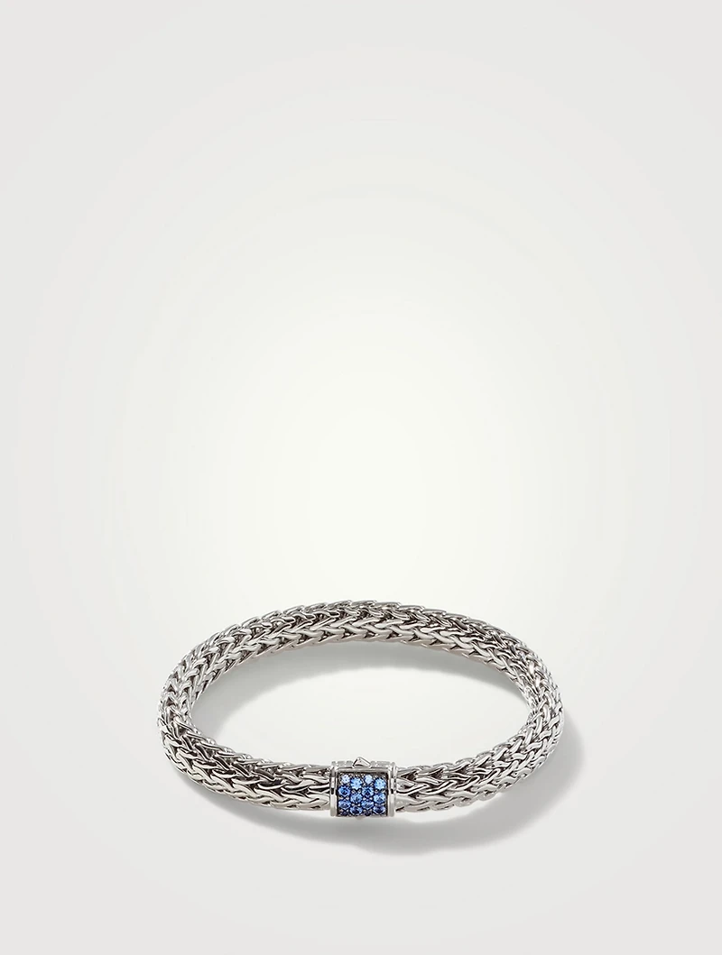 Medium Icon Blue Sapphire Bracelet
