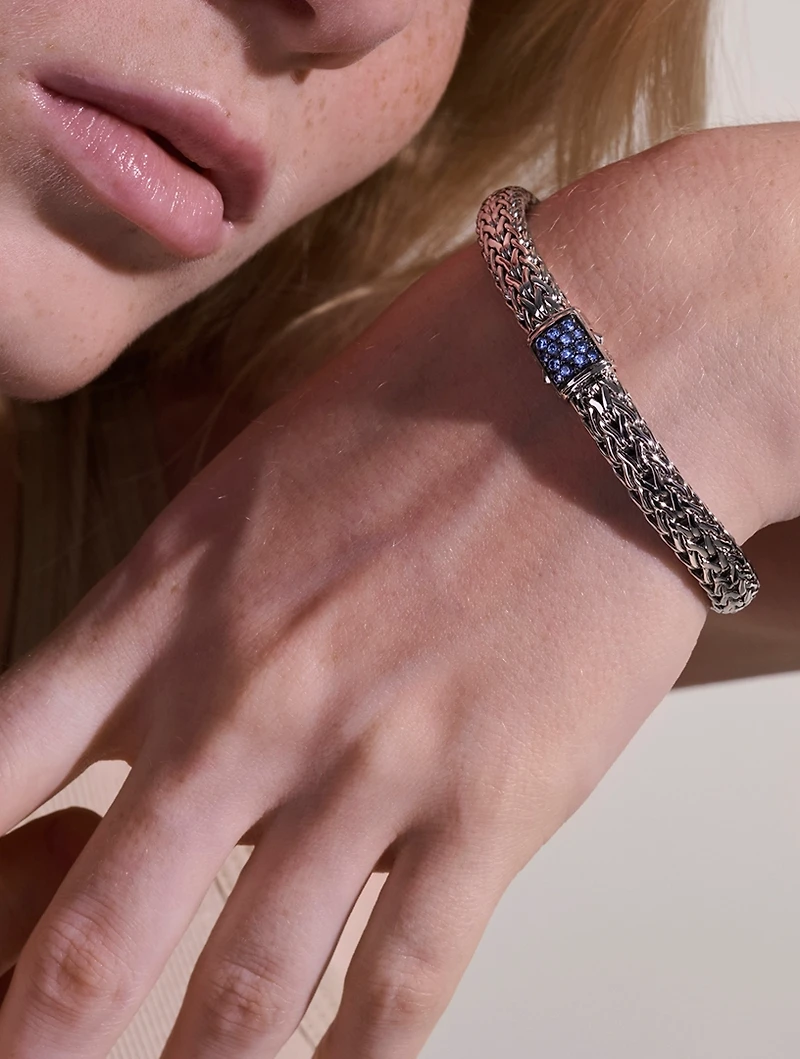 Medium Icon Blue Sapphire Bracelet