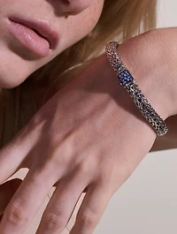 Medium Icon Blue Sapphire Bracelet