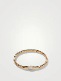 XS Icon 18K Gold Bracelet With Pavé Diamonds