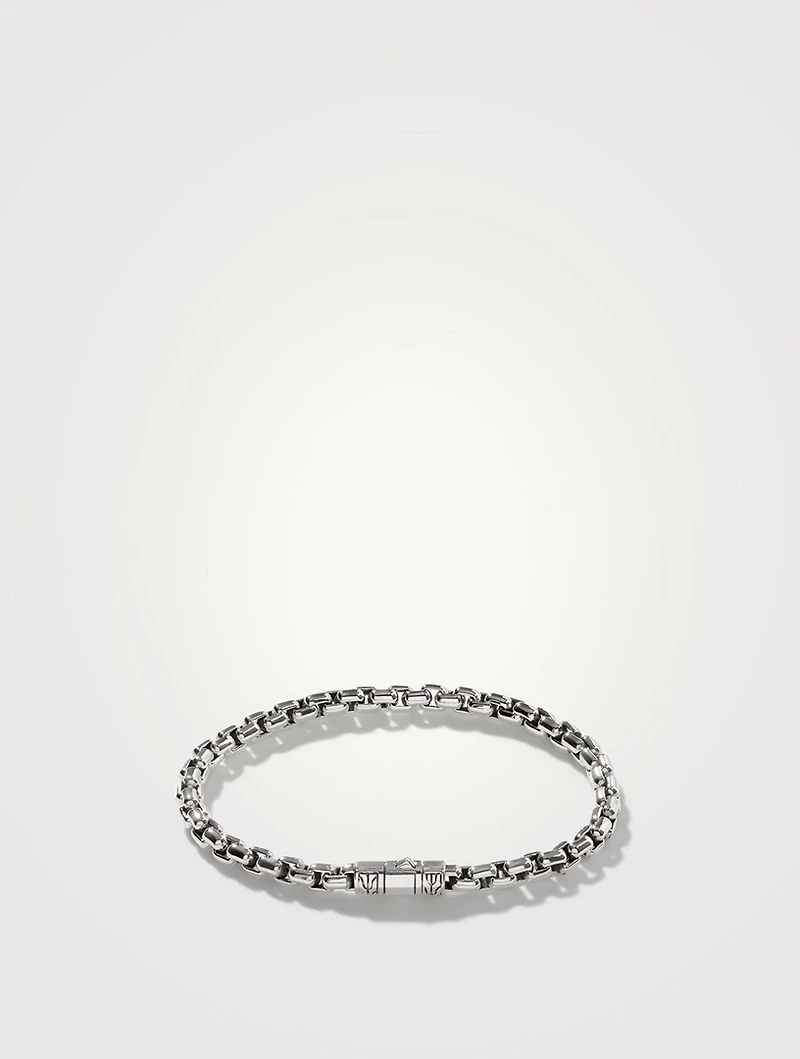 Sterling Silver Box Chain Bracelet