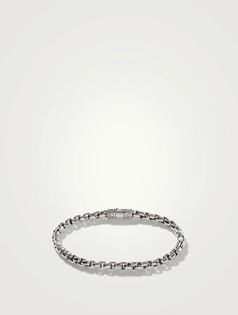 Sterling Silver Box Chain Bracelet