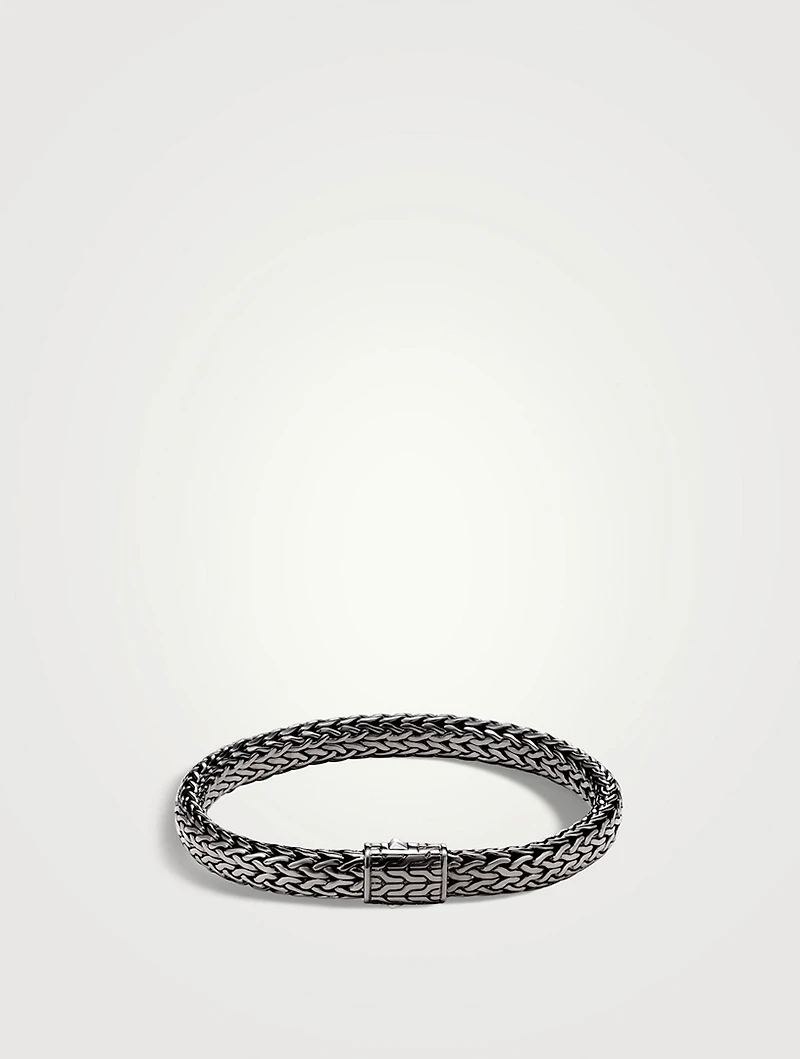 Dark Sterling Silver Icon Bracelet