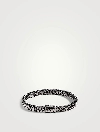 Dark Sterling Silver Icon Bracelet