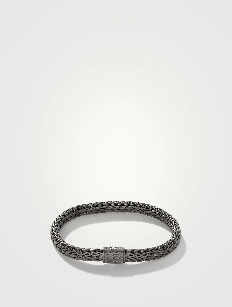Dark Sterling Silver Icon Bracelet