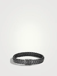 Icon Dark Sterling Silver Pavé Bracelet
