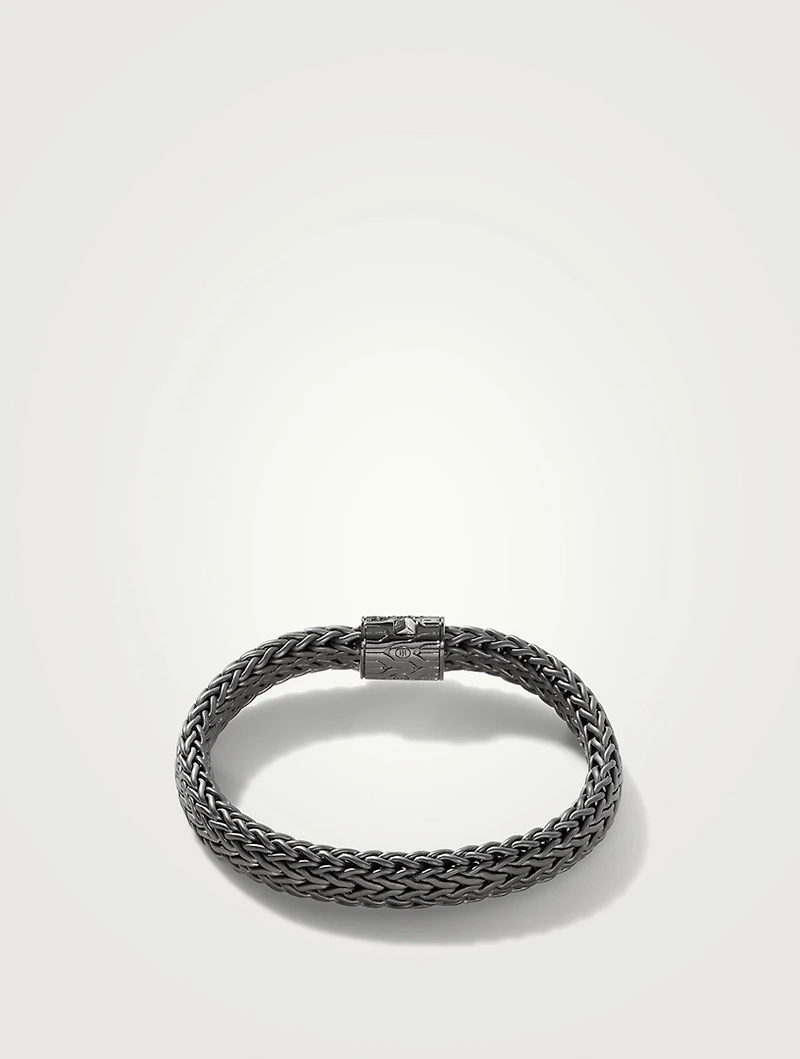 Icon Dark Sterling Silver Pavé Bracelet