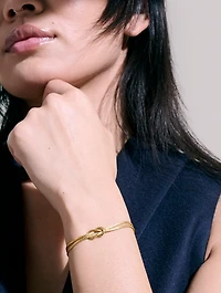 Love Knot 14K Gold 3.6mm Chain Bracelet
