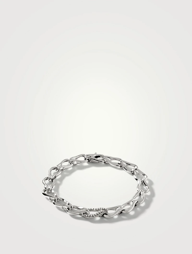 Surf Bracelet With Pavé Diamonds