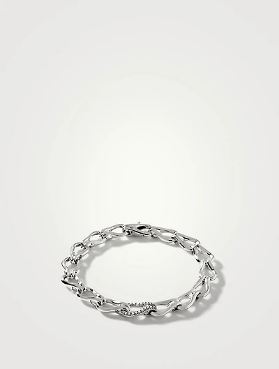 Surf Bracelet With Pavé Diamonds