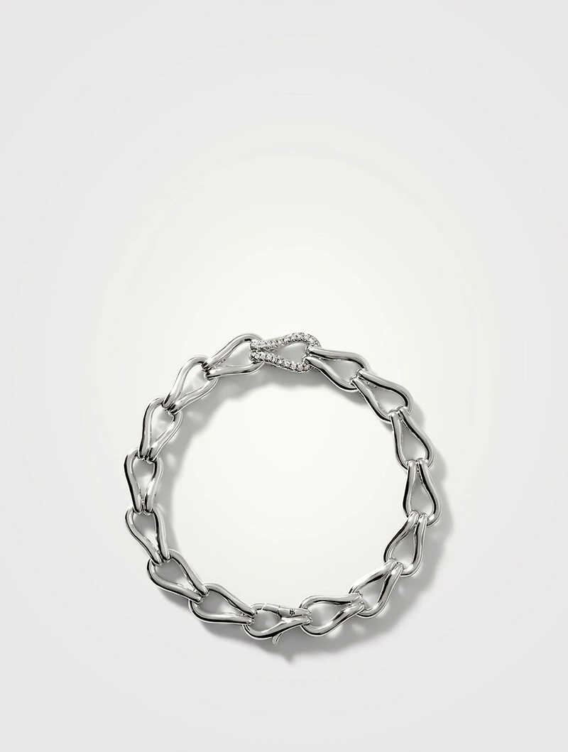 Surf Bracelet With Pavé Diamonds
