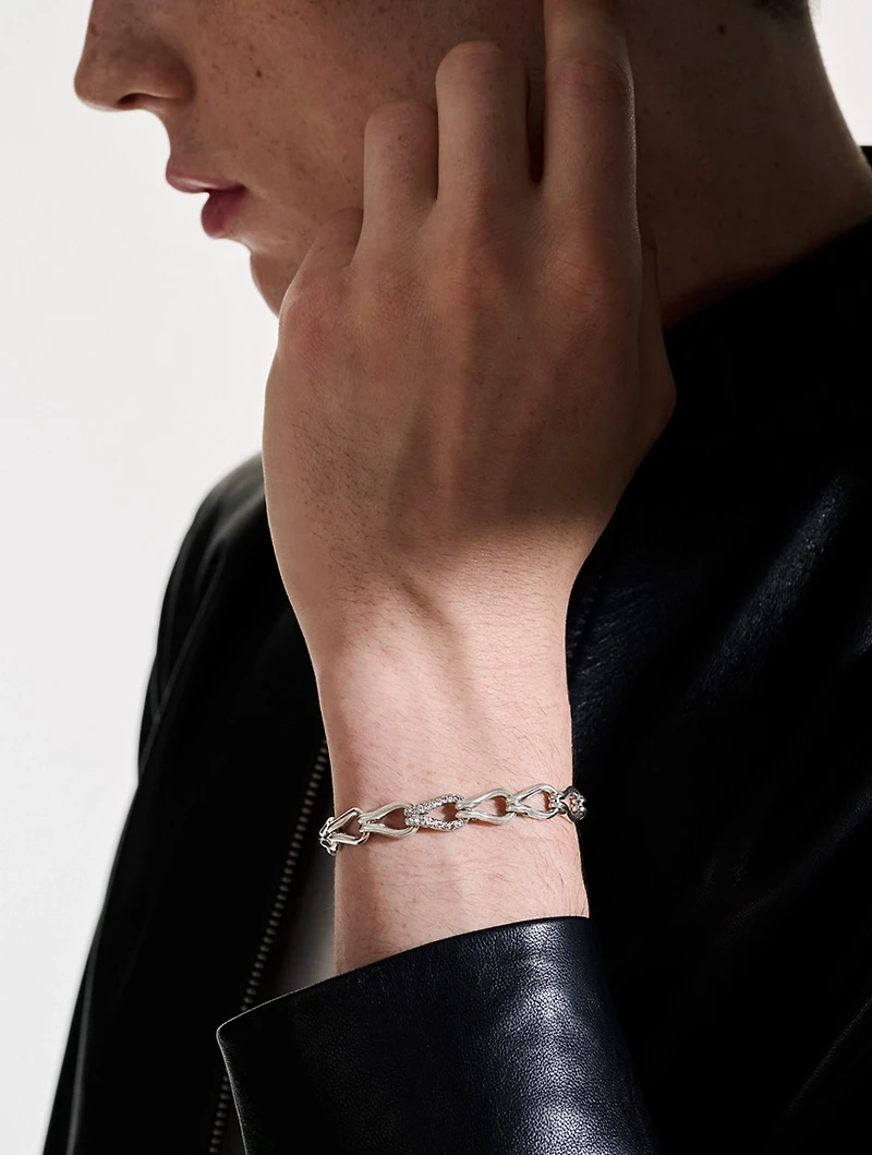 Surf Bracelet With Pavé Diamonds