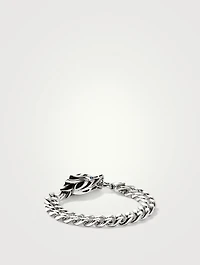Naga Sterling Sterling Silver Bracelet With Blue Sapphire