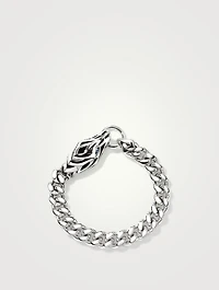 Naga Sterling Sterling Silver Bracelet With Blue Sapphire
