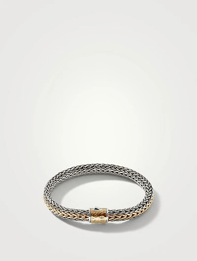 Icon Gold And Sterling Silver Reversible Bracelet