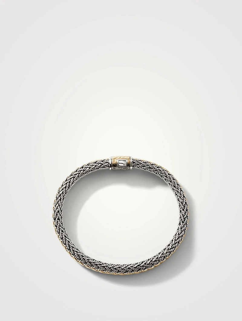 Icon Gold And Sterling Silver Reversible Bracelet