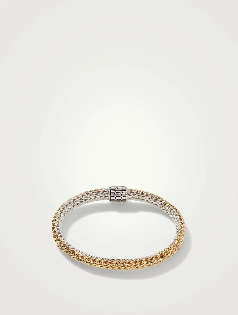 Icon 6.5mm Reversible Bracelet With Pavé Diamonds