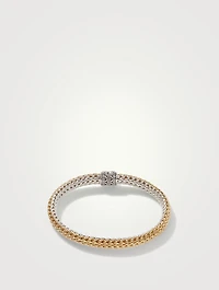 Icon 6.5mm Reversible Bracelet With Pavé Diamonds