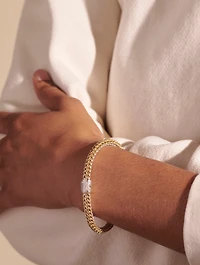 Icon 6.5mm Reversible Bracelet With Pavé Diamonds