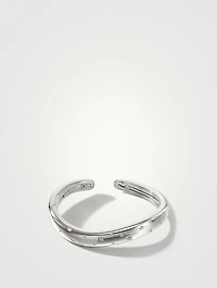 Surf Scatter Cuff Bracelet With Diamonds