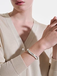 Surf Scatter Cuff Bracelet With Diamonds