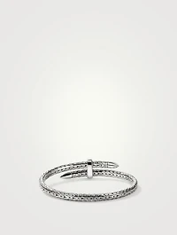 Spear Blue 5.5mm Cuff Bracelet With Blue Sapphire