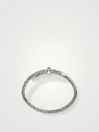Spear Blue 5.5mm Cuff Bracelet With Blue Sapphire
