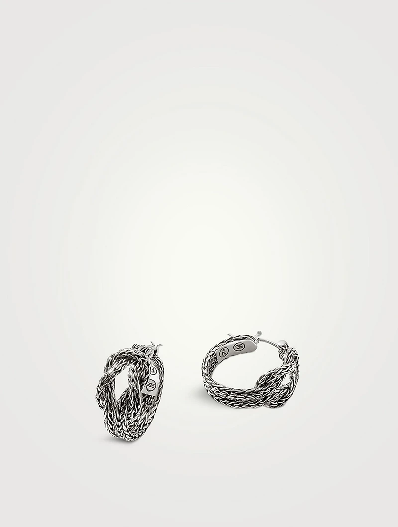 Love Knot 20mm Hoop Earrings