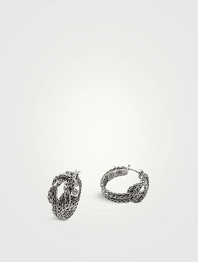 Love Knot 20mm Hoop Earrings
