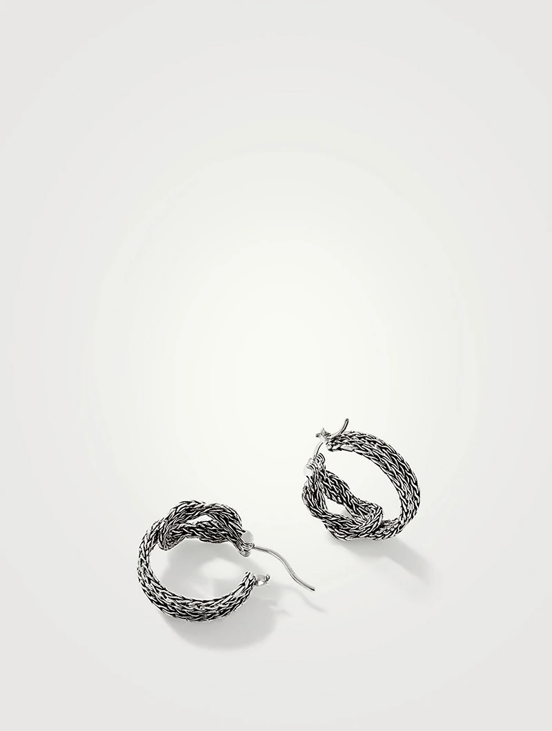 Love Knot 20mm Hoop Earrings