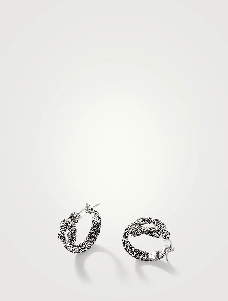 Love Knot 20mm Hoop Earrings