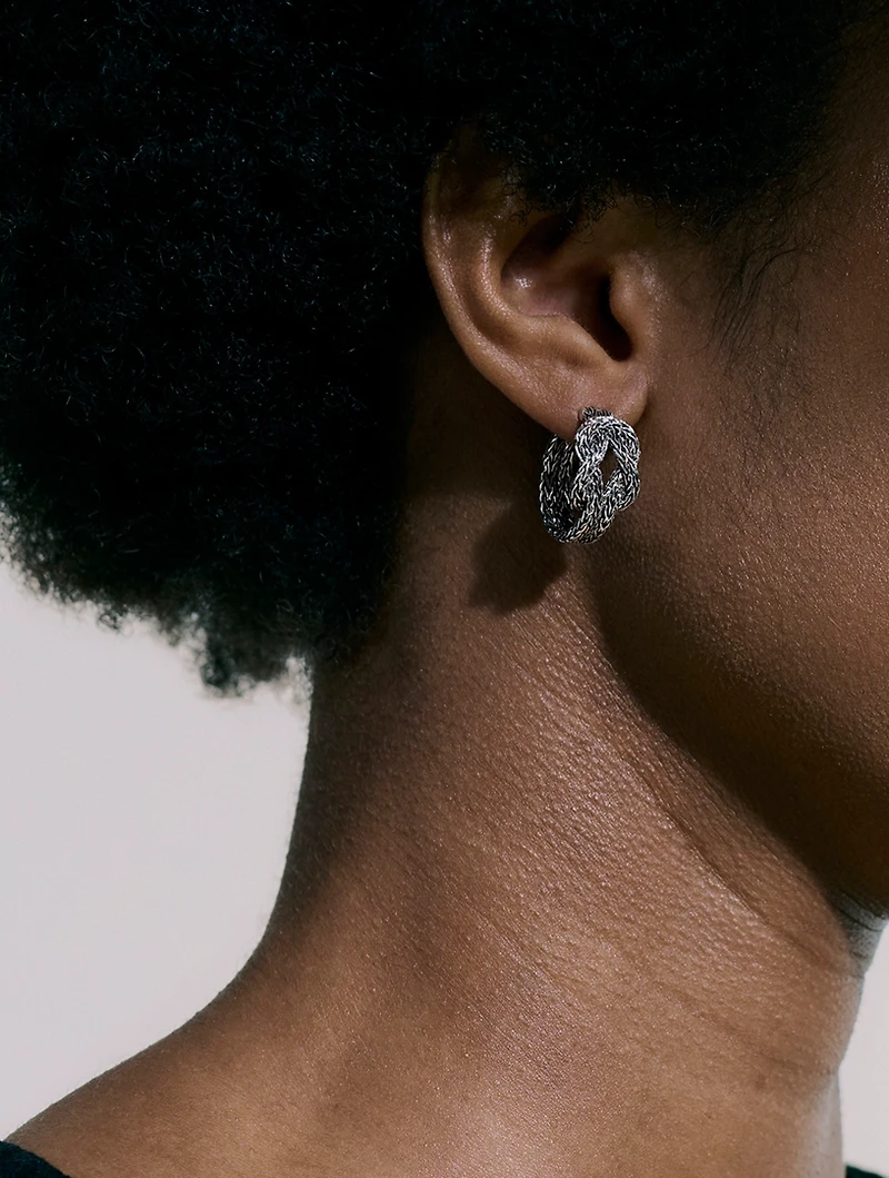 Love Knot 20mm Hoop Earrings