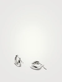 Surf Sterling Silver Hoop Earrings