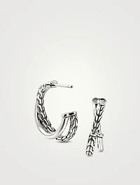 JH Essentials Sterling Silver Crossover Earrings