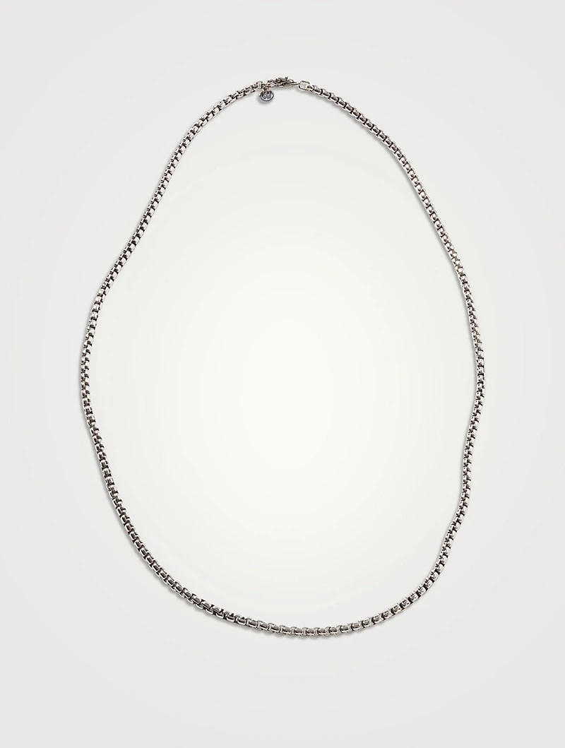 Naga Sterling Silver Box Chain Necklace