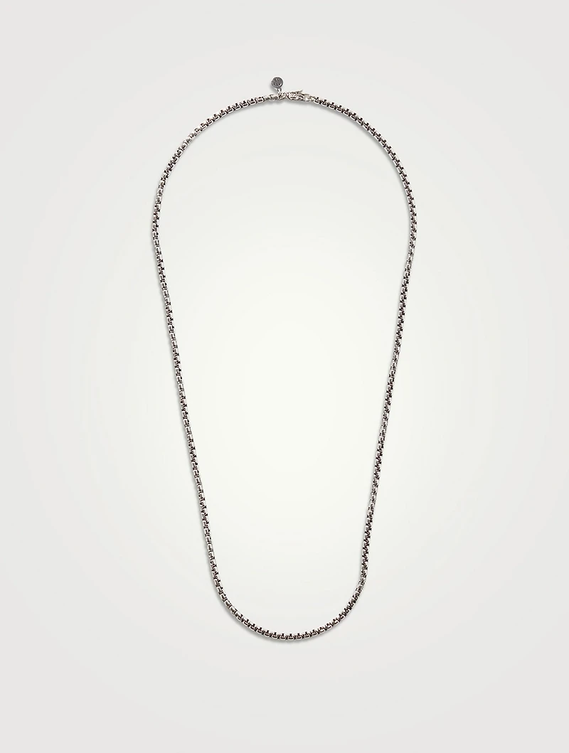 Naga Sterling Silver Box Chain Necklace