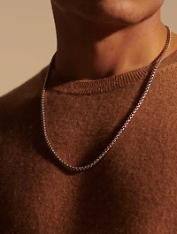 Naga Sterling Silver Box Chain Necklace