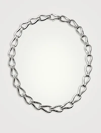 Surf Sterling Silver Link Necklace