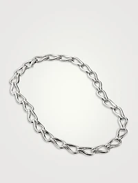 Surf Sterling Silver Link Necklace